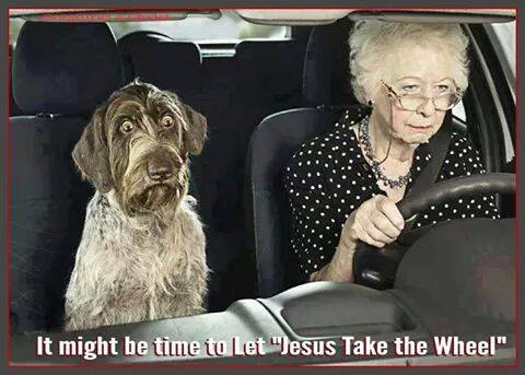 Jesus Take the wheel